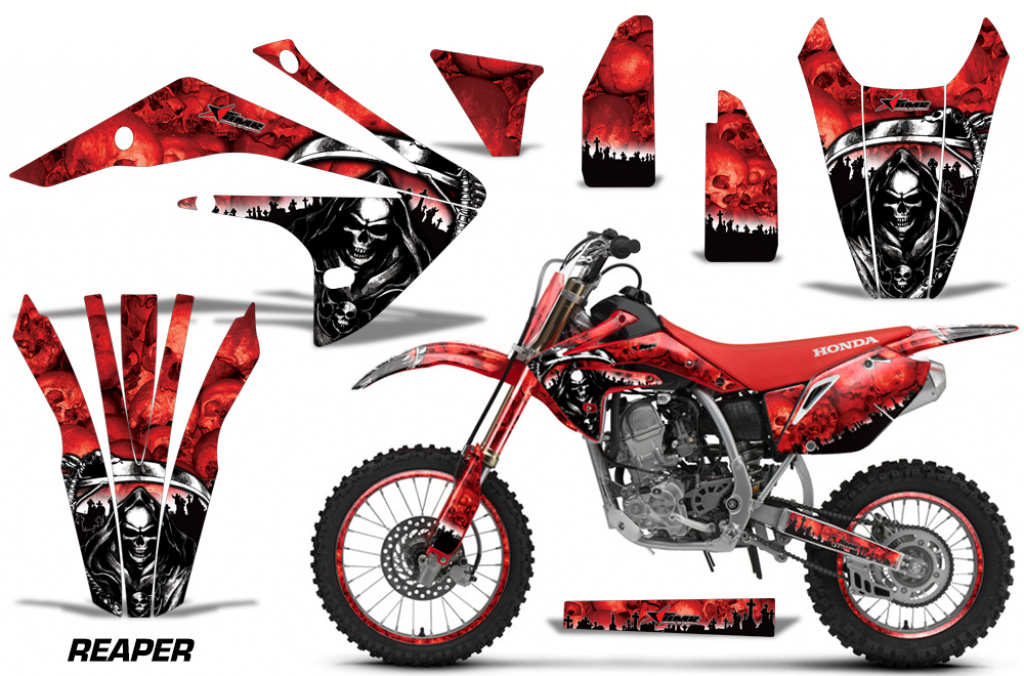 Reaper Red with number plates for Honda CRF150R 2017-2021