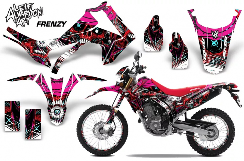 Frenzy Rot mit Nummernfeldern für Honda CRF250L/CRF250M 2013-2020