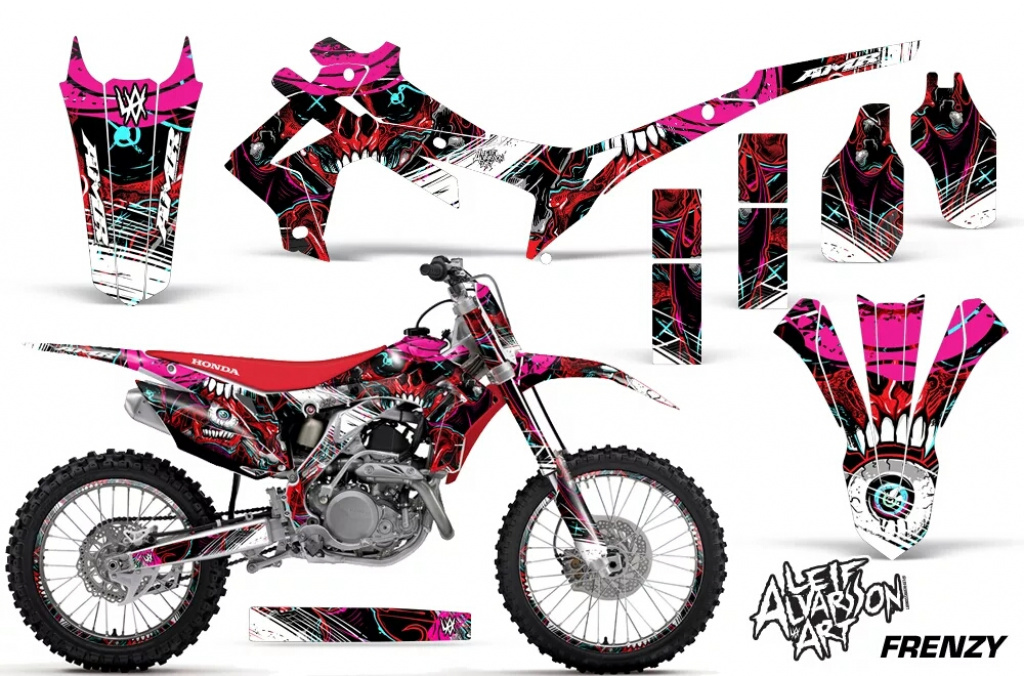 Frenzy Red with number plates for Honda CRF450R 2013-2016