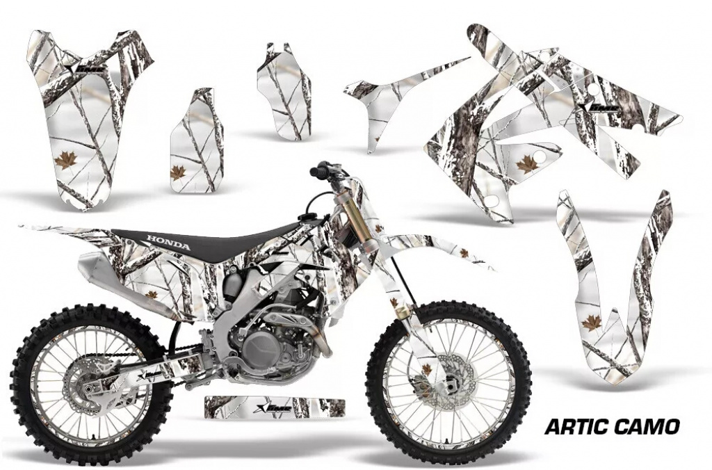 Arctic Camo with number plates for Honda CRF250R 2010-2013