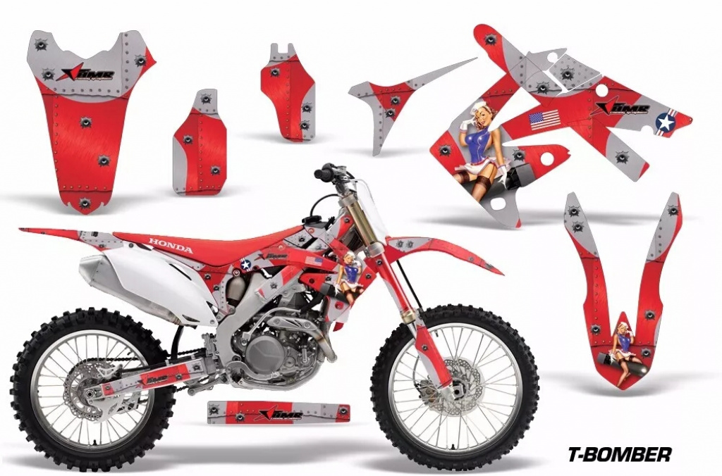 T-Bomber Red without number plates for Honda CRF250R 2010-2013