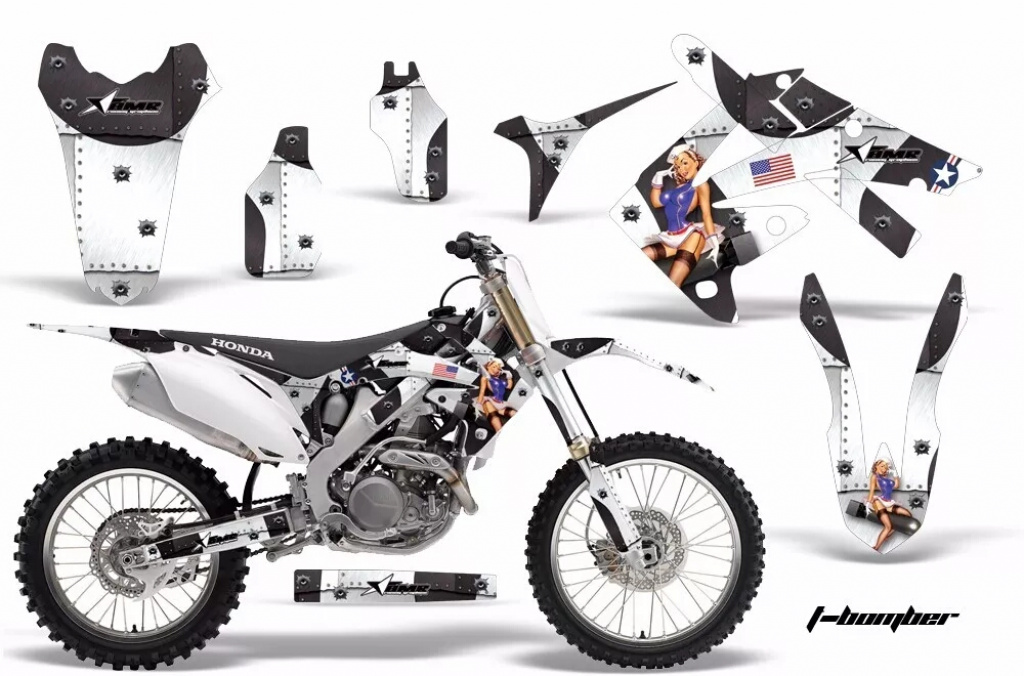 T-Bomber Black without number plates for Honda CRF250R 2010-2013