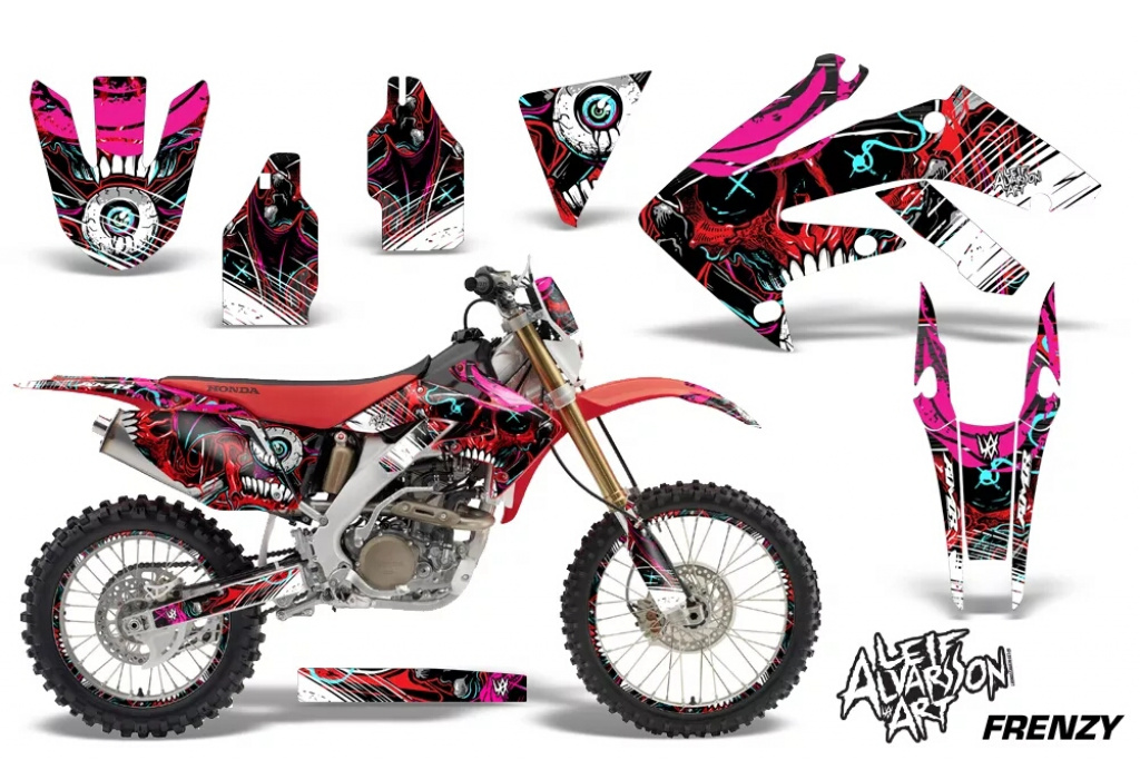 Frenzy Rot mit Nummernfeldern für Honda CRF250X 2004-2017