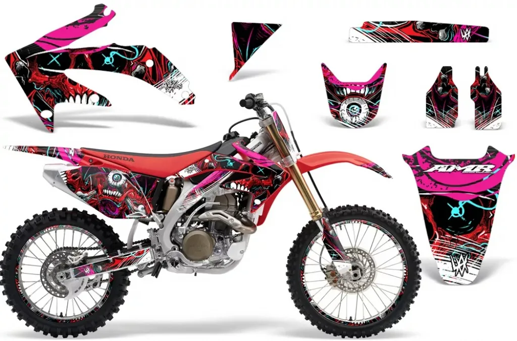 Frenzy Red with number plates for Honda CRF450R 2002-2004