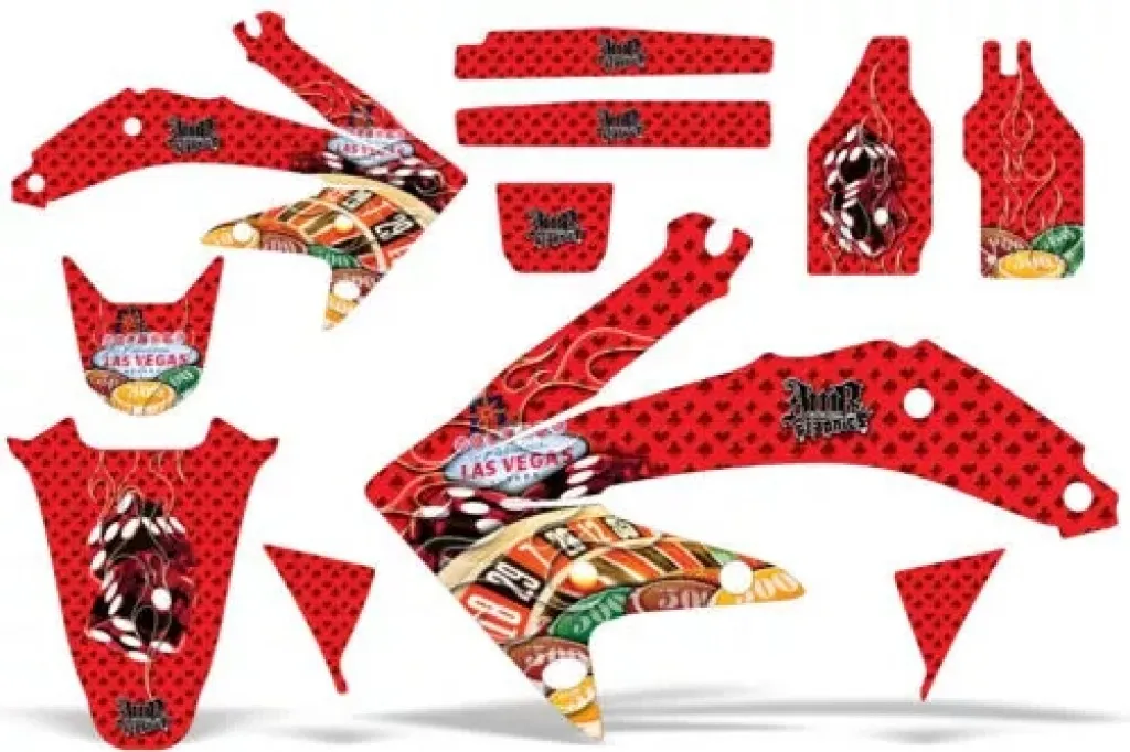Vegas Baller Red without number plates for Honda CRF450R 2002-2004