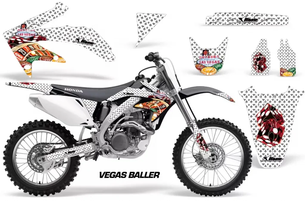 Vegas Baller White without number plates for Honda CRF450R 2002-2004