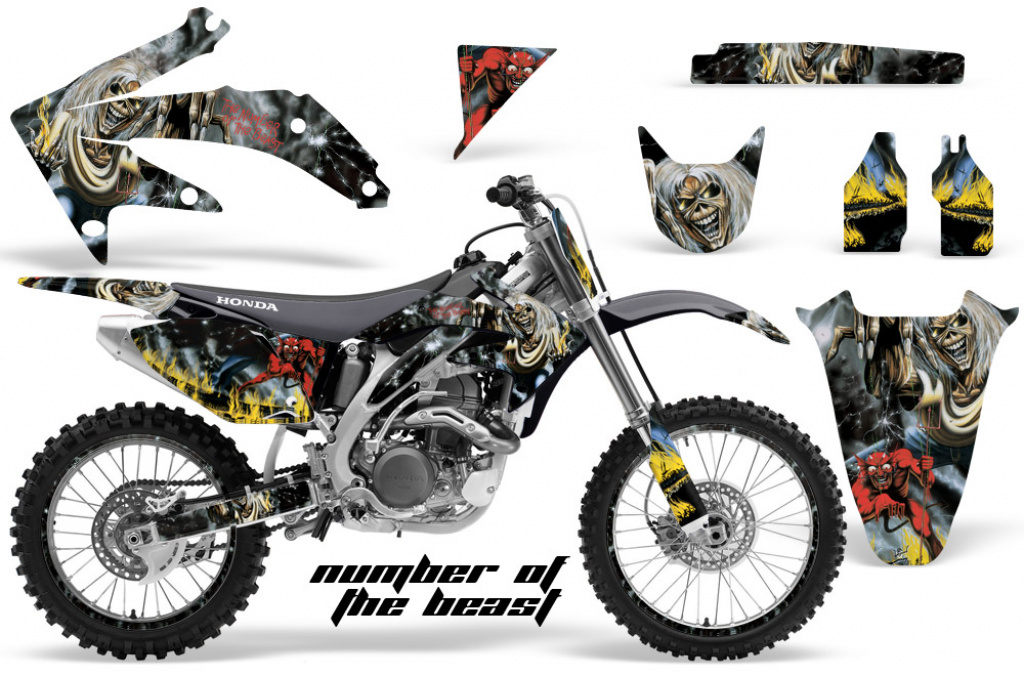 Iron Maiden - Number of the Beast with number plates for Honda CRF450R 2005-2008