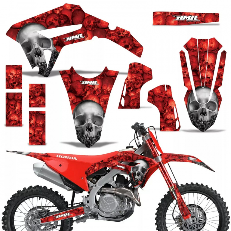 Bone Collector Red without number plates for Honda CRF450R/RW 2021-2024