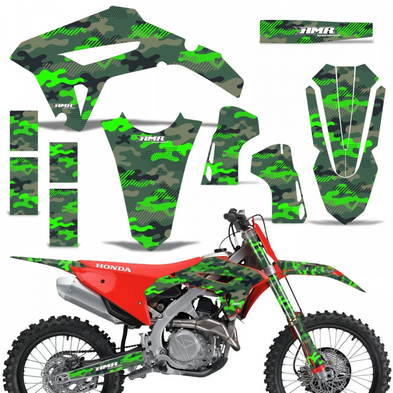 Slash Camo Green without number plates for Honda CRF450R/RW 2021-2024