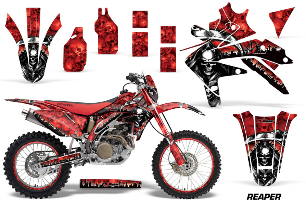 Reaper Red with number plates for Honda CRF450X 2005-2016