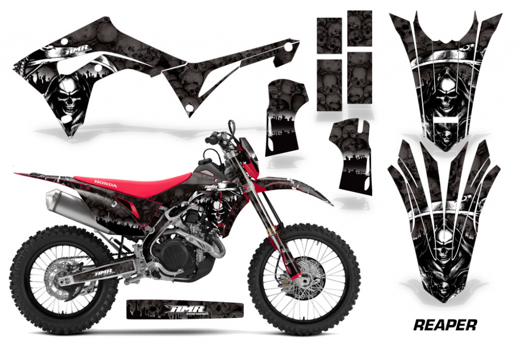 Reaper Schwarz mit Nummernfeldern für Honda CRF450X 2017-2024