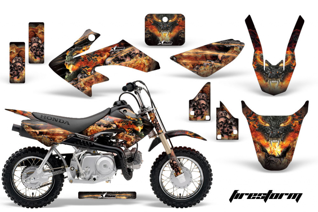Firestorm Black with number plates for Honda CRF50 2004-2013