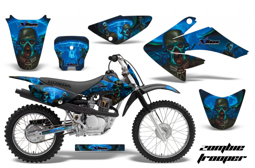 Zombie Trooper Blue with number plates for Honda CRF80/CRF100 2004-2010