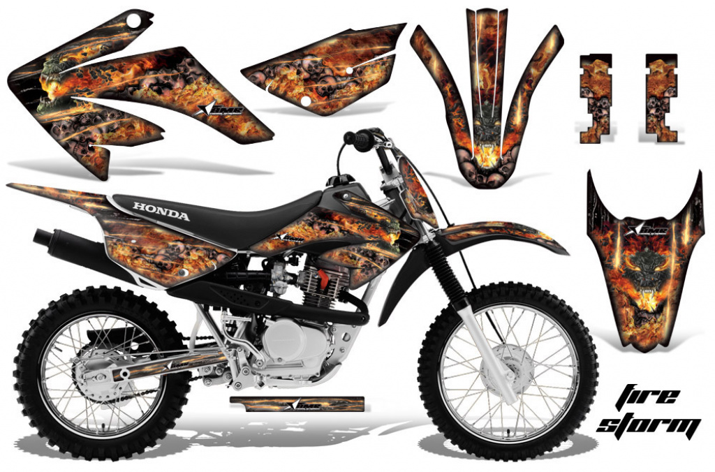 Firestorm Black with number plates for Honda CRF80/CRF100 2011-2016