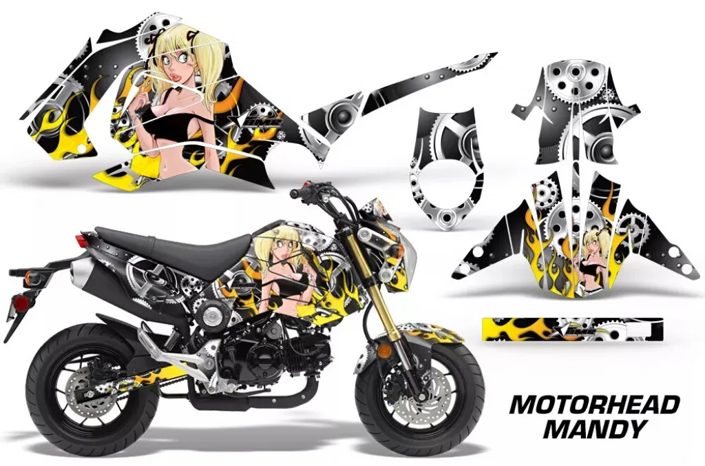 Motorhead Mandy Black for Honda Grom 125 2013-2016