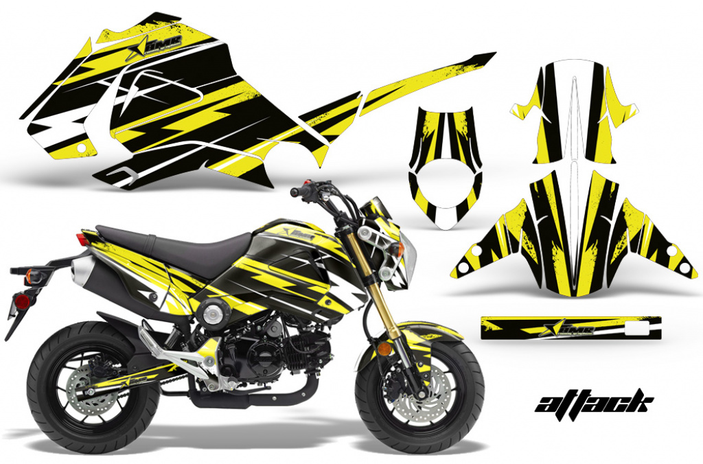 Attack Gelb für Honda Grom 125 2013-2016