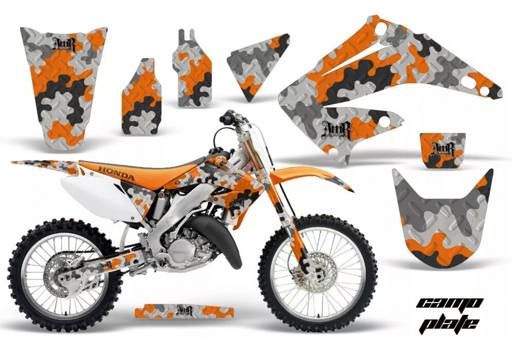 Camoplate Orange ohne Nummernfeldern für Honda CR250 1995-2015