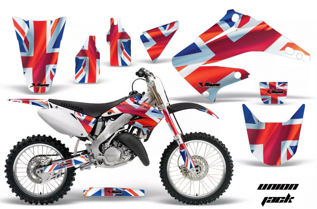 Union Jack ohne Nummernfelder für Honda CR250 1995-2015