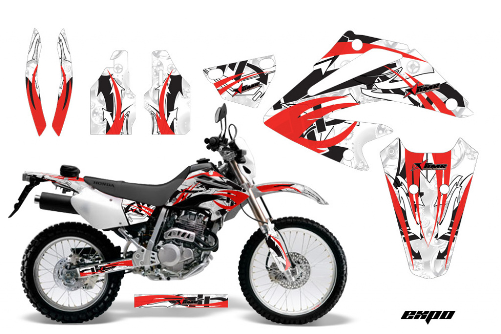 Expo Rot ohne Nummernfeldern für Honda XR250 SM 2003-2005