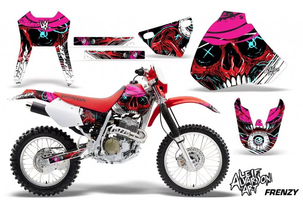 Frenzy Rot ohne Nummernfeldern für Honda XR400 1996-2004