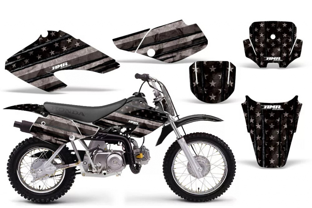 Subdued V2 with number plates for Honda XR70 2001-2003
