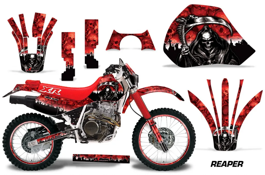 Reaper Red with number plates for Honda XR600R 1988-2000