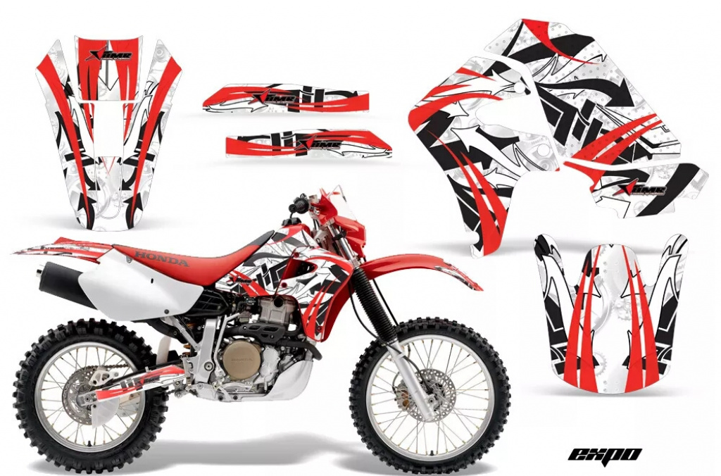 Expo Red without number plates for Honda XR650R 2000-2010