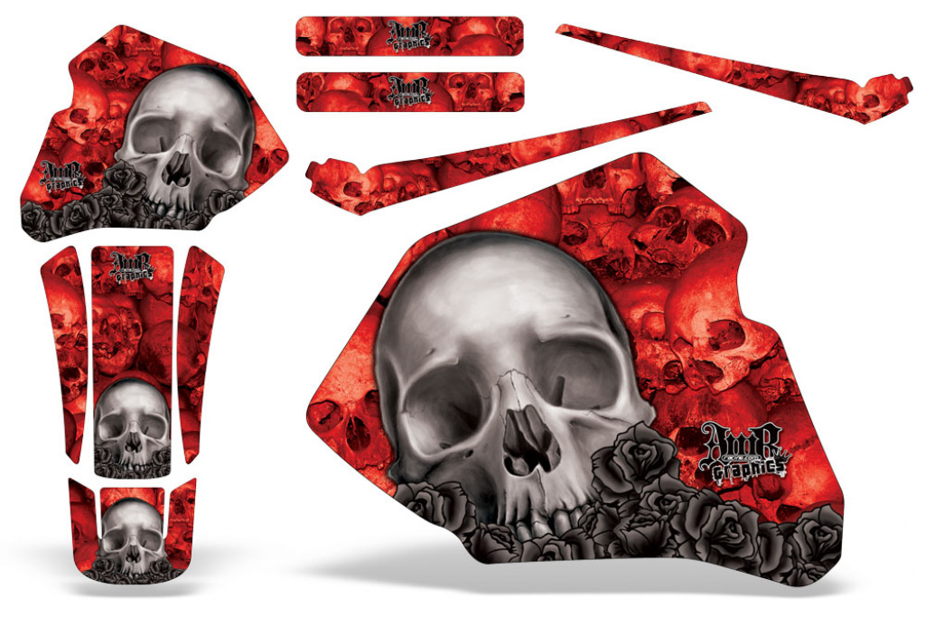 Bone Collector Red without number plates for Honda XR80/XR100 1985-2000
