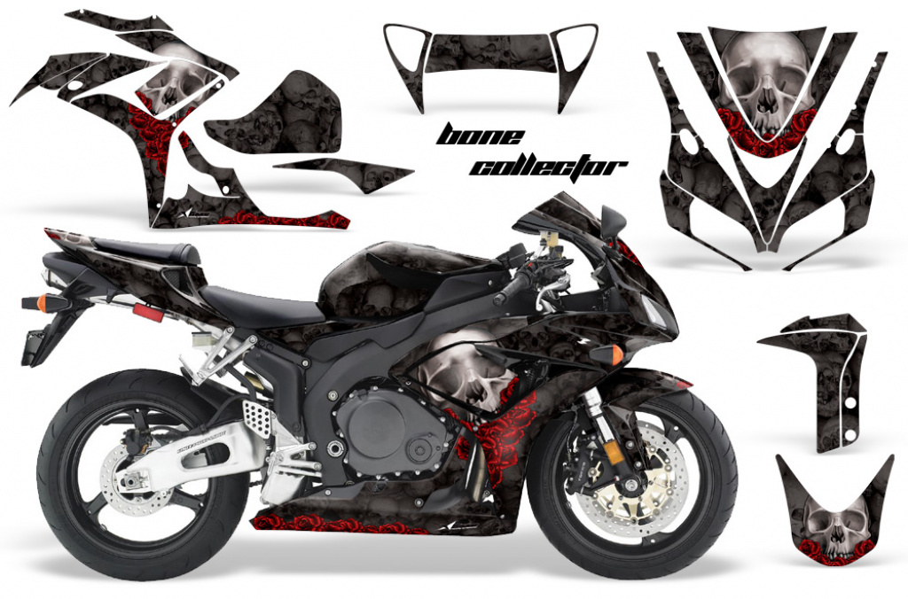 Bone Collector Schwarz für Honda Sport Bike CBR 1000RR 2006-2007