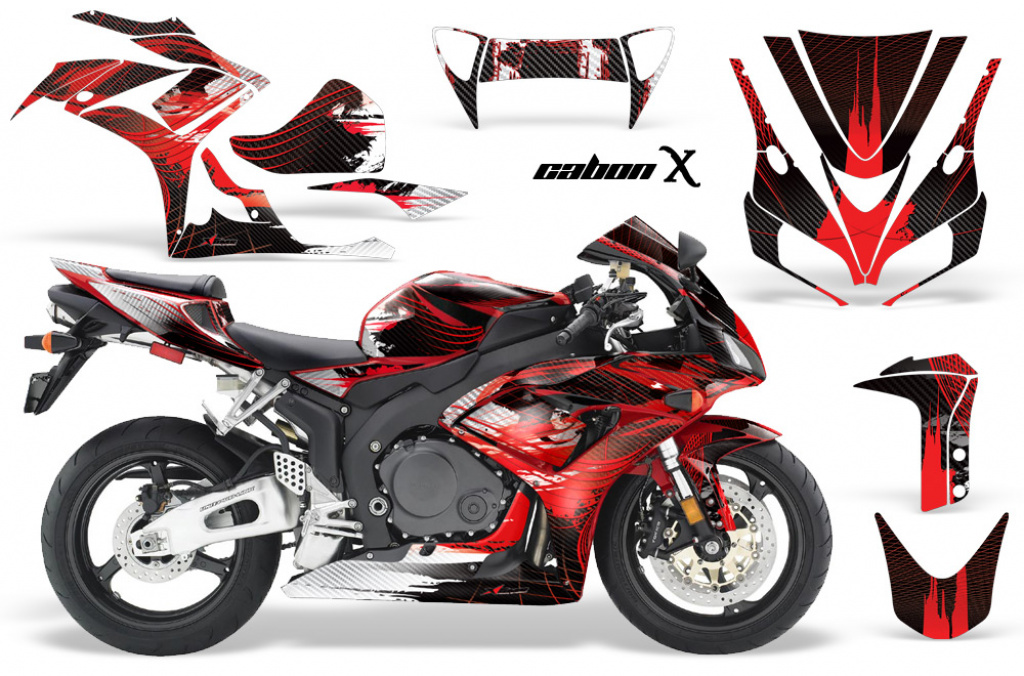 Carbon-X Rot für Honda Sport Bike CBR 1000RR 2006-2007