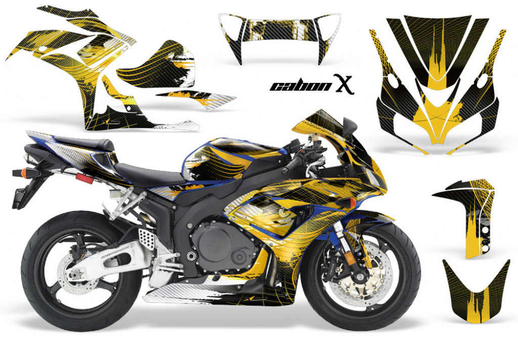 Carbon-X Gelb für Honda Sport Bike CBR 1000RR 2006-2007