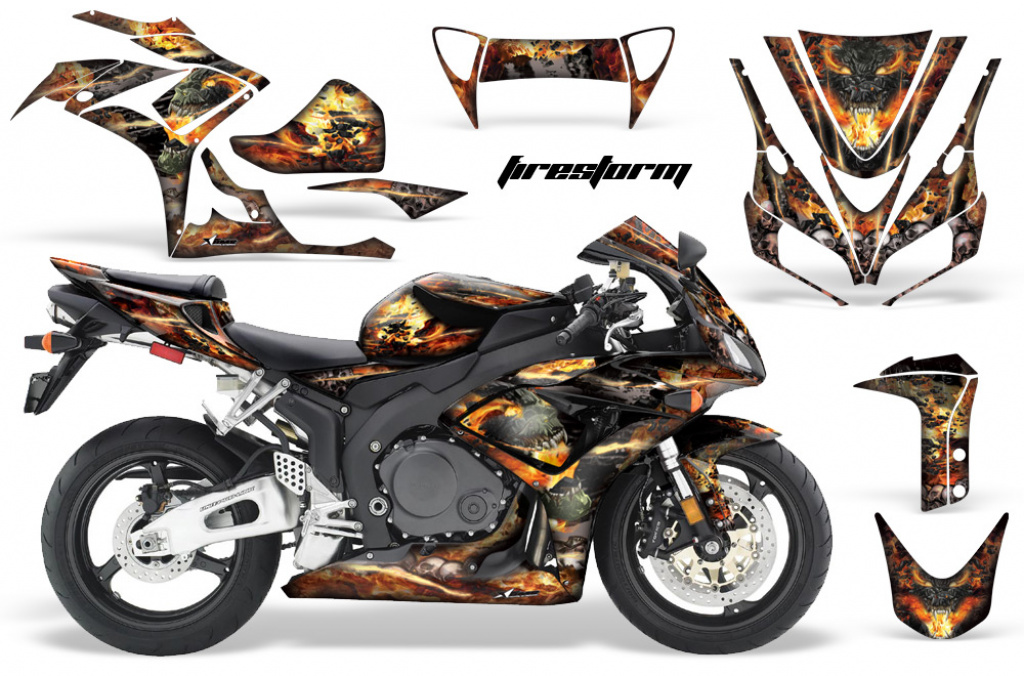 Firestorm Schwarz für Honda Sport Bike CBR 1000RR 2006-2007