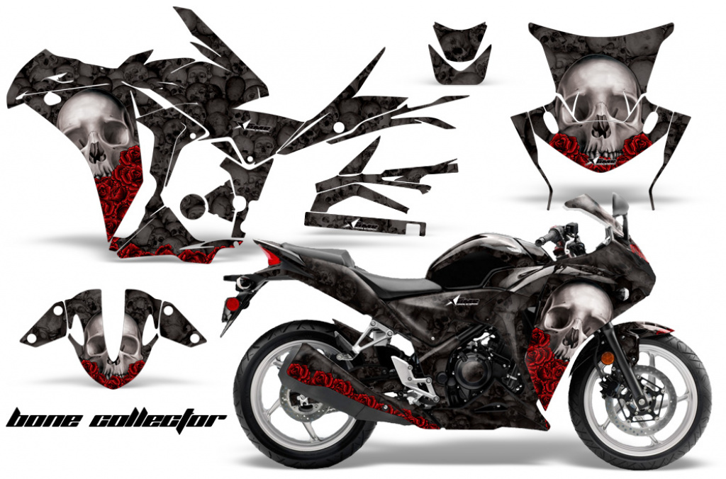 Bone Collector Schwarz für Honda Sport Bike CBR 250R 2010-2013