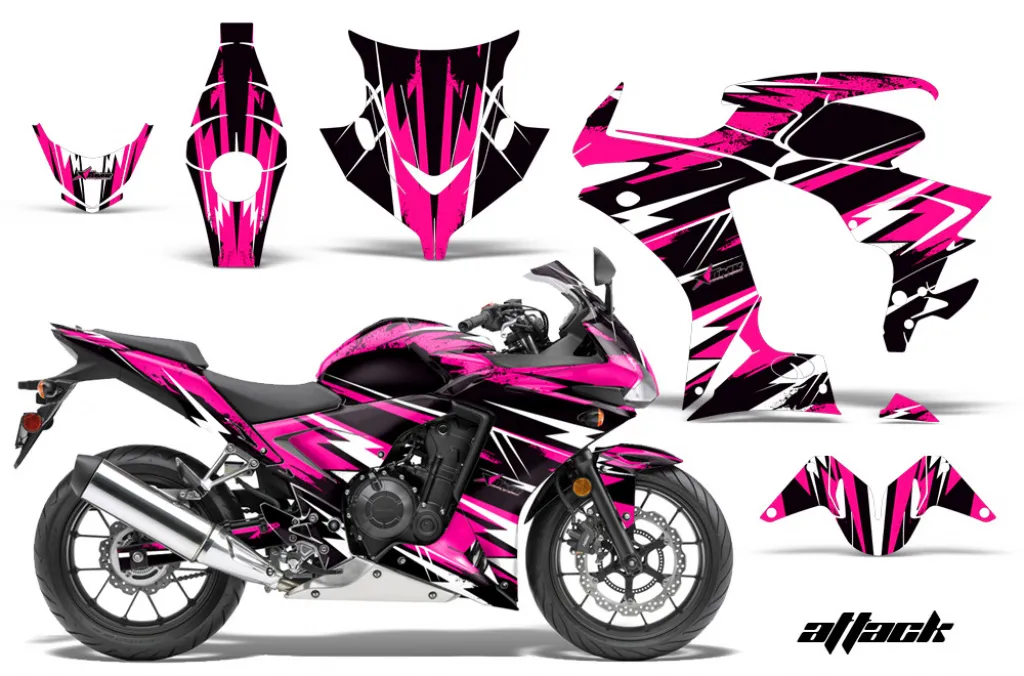 Attack Pink für Honda Sport Bike CBR 500R 2013-2014