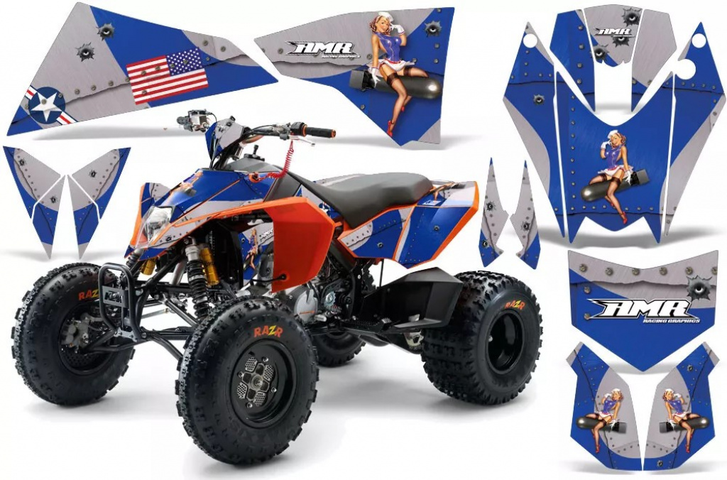 T-Bomber Blue for KTM XC 525 Quad