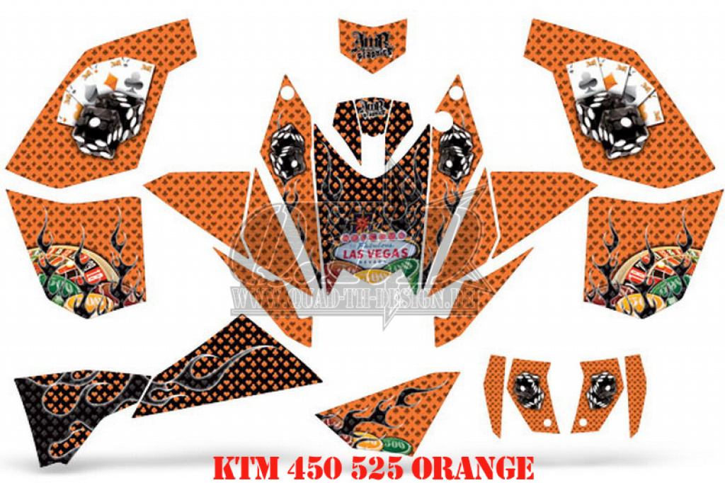 Vegas Baller Orange for KTM XC 525 Quad