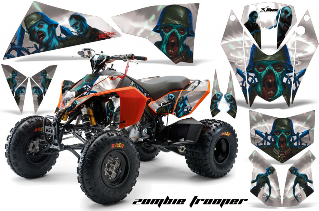 Zombie Trooper White for KTM XC 525 Quad