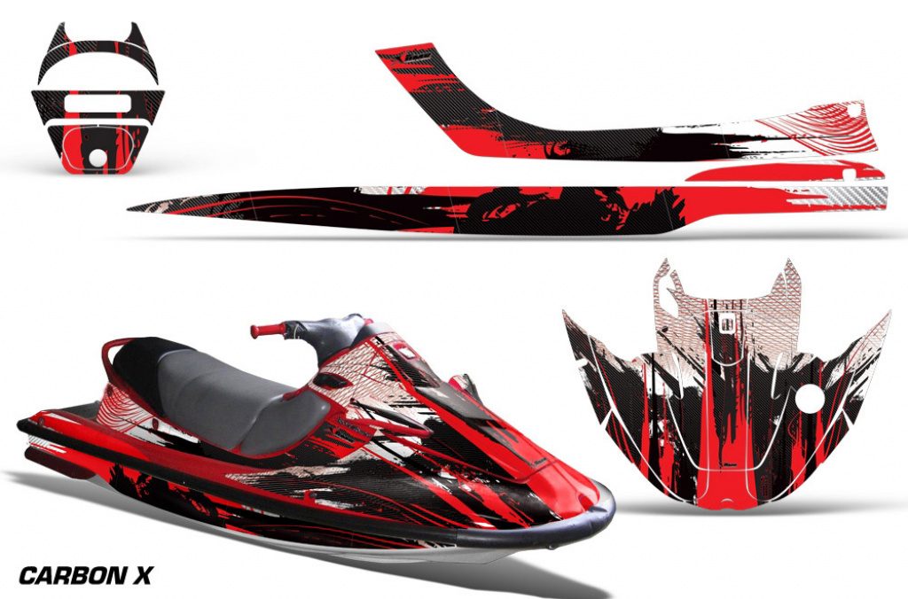 Carbon-X Rot für Kawasaki Sport Tourer 1100 STX 1997-1999