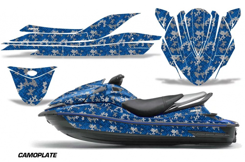 Camoplate Blau für Kawasaki 250X/260X/260LX 2007-2012