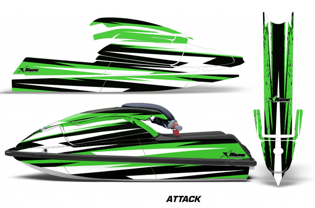 Attack Grün für Kawasaki 750 SX SXR 1992-1998