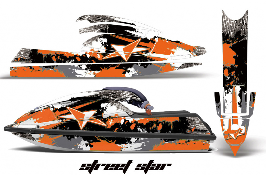 Street Star Orange für Kawasaki 750 SX SXR 1992-1998
