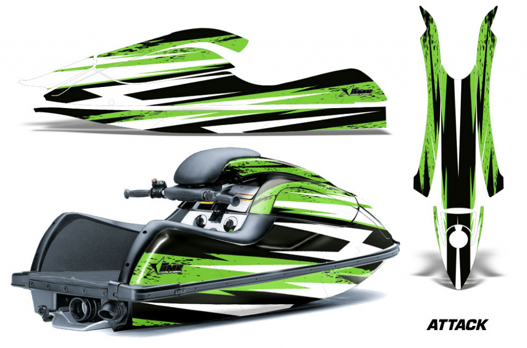 Attack Grün für Kawasaki 800 SX/SX-R/R 2003-2012