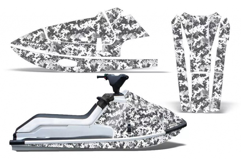 Digicamo Weiß für Kawasaki K2 650 1986-1995