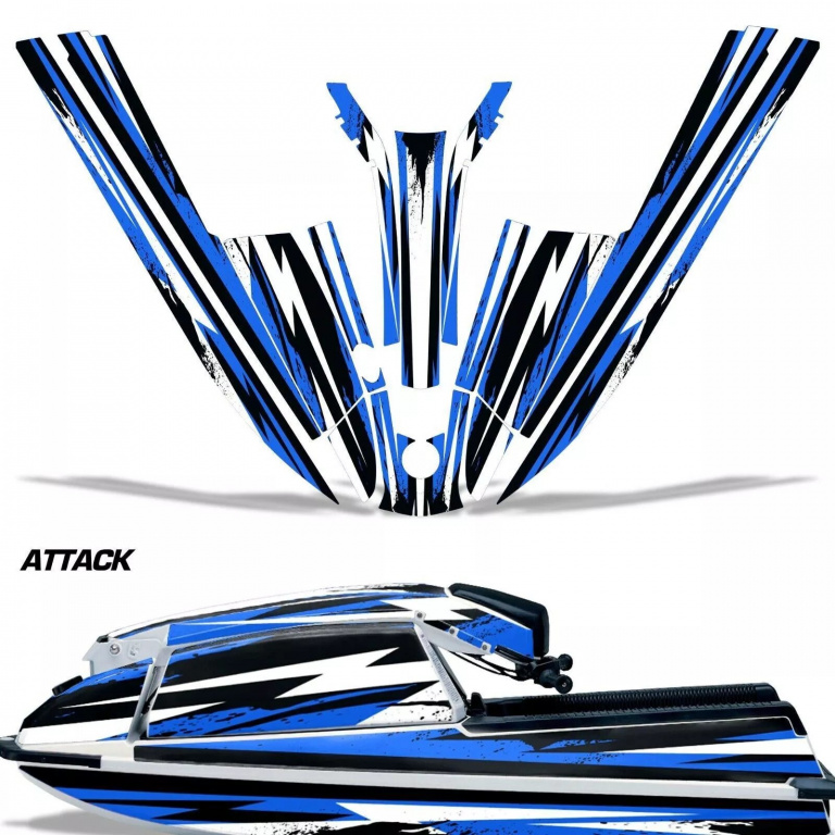 Attack Blau für Kawasaki 440/550 SX 1982-1995