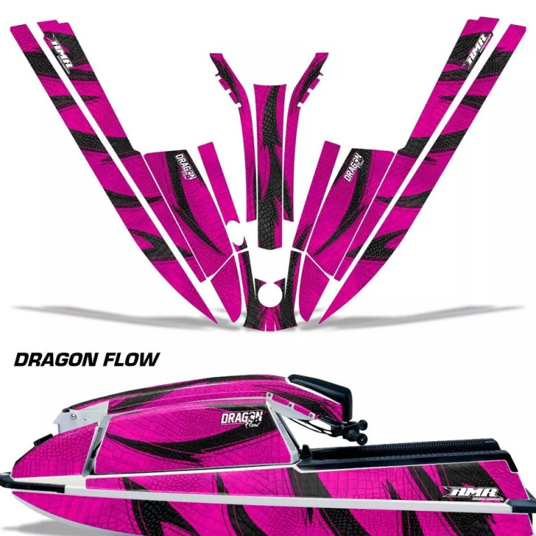 Dragon Flow Pink für Kawasaki 440/550 SX 1982-1995
