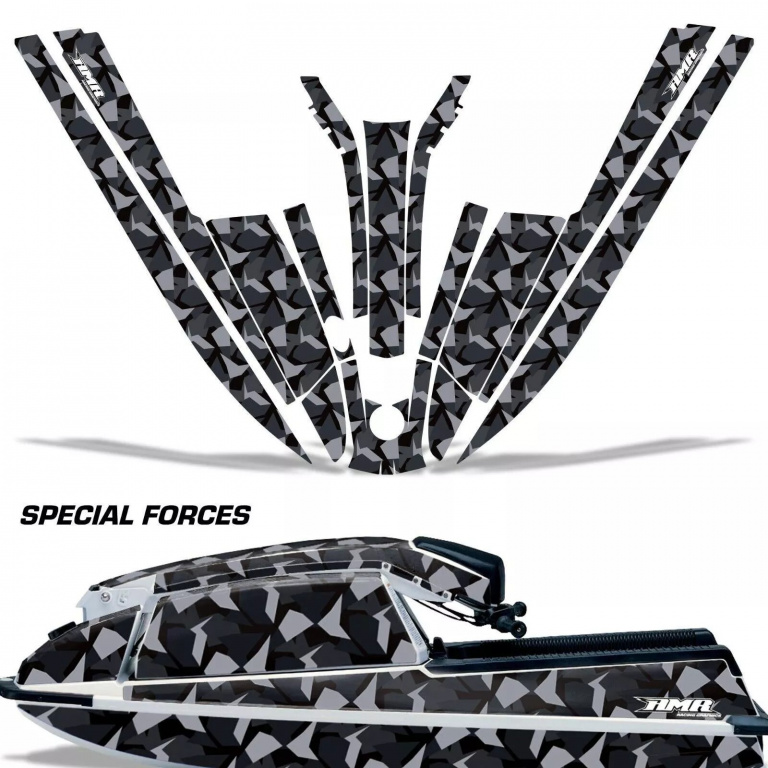 Special Forces Schwarz für Kawasaki 440/550 SX 1982-1995
