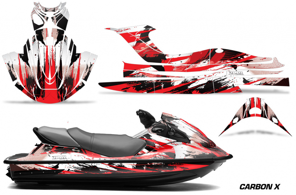 Carbon-X Rot für Kawasaki STX15F 2003-2019