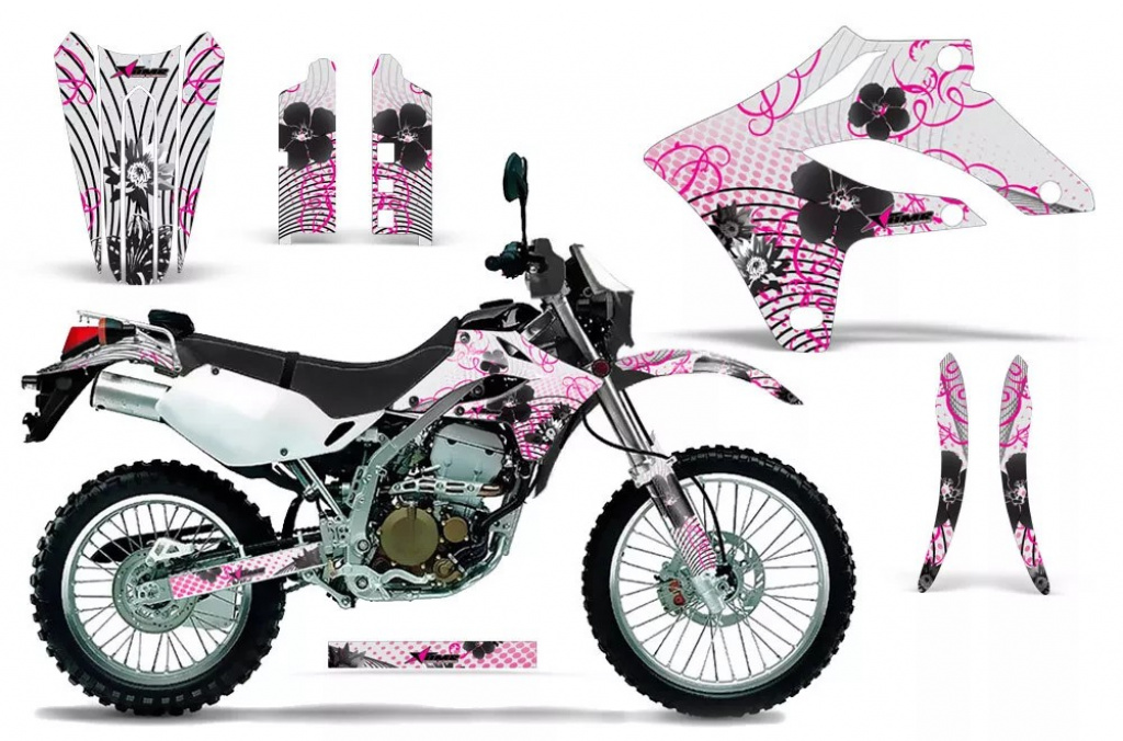 Luna Pink ohne Nummernfeldern für Kawasaki KLX250 2004-2007