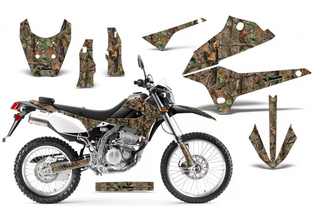 Woodland Camo ohne Nummernfeldern für die Kawasaki KLX250 2008-2018