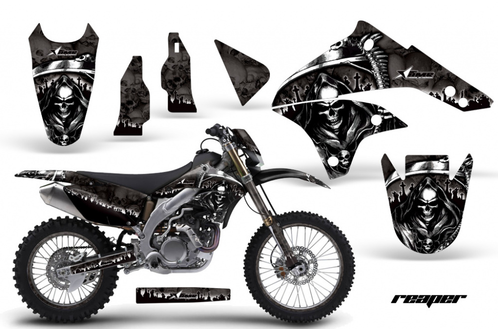 Reaper Schwarz mit Nummernfeldern für Kawasaki KLX450 2008-2022